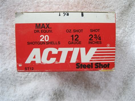 Activ Steel Shot Gauge Shotgun Shells Ammunition Act Iv