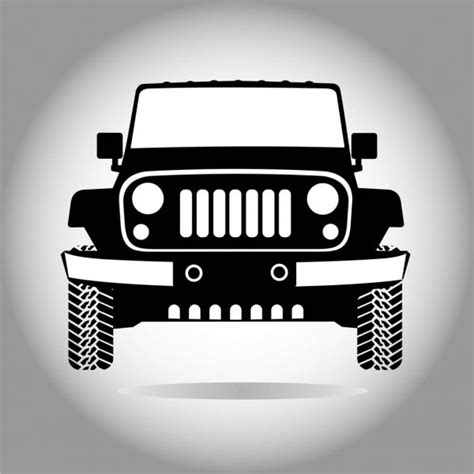 Suv Jeep Safari Extreme Travel Pictogram Vector Eps Stock Vector Image