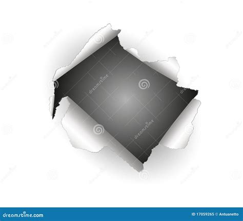 Hole In A Paper Royalty Free Stock Photo Image 17059265