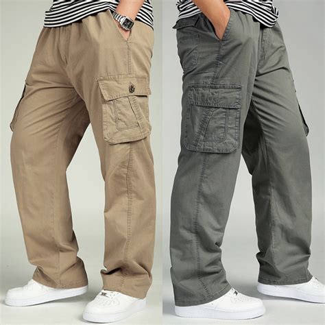 Big Men Cargo Pants M 6xl 5xl Loose Casual Trousers Male Plus Size Long