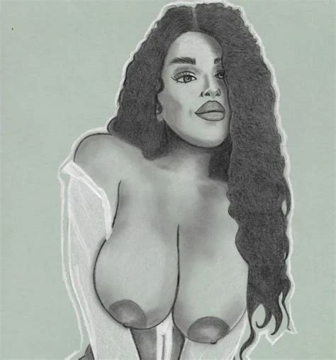 Original Nude Drawing A Erotic Pin Up Nude Drawing