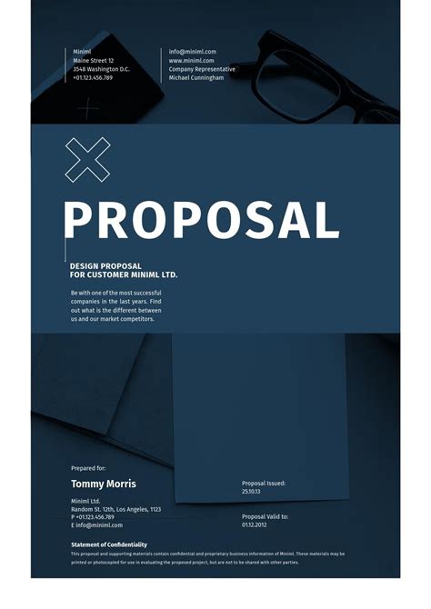 Minimal Design Proposal Proposal Cover Proposal Design Proposal