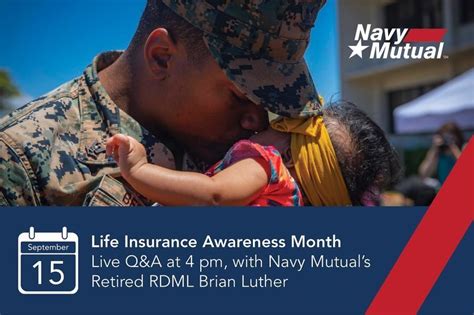 Are vgli life insurance rates too high? Life Insurance Awareness Month: Live Q&A with RDML Brian Luther (ret.) on 9/15. Ask about your ...