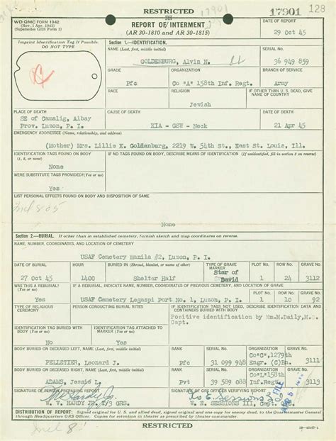 How To Obtain A World War Ii Casualty Service Record Wwii Ww2 Idpf ⋆