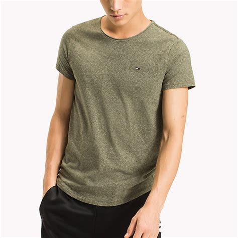 12 230 articles en promotion à partir de 17 €. Tee Shirt Tommy Hilfiger Jeans homme en coton kaki chiné