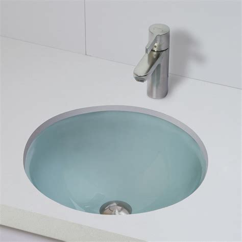 Toto augusta undermount bathroom sink. DECOLAV Translucence Round 12mm Glass Undermount Bathroom ...