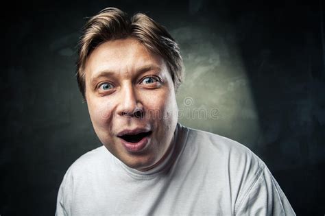 Young Beautiful Man Surprised Face Expression Stock Photo Image Of