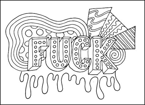 Free Printable Coloring Pages For Adults With Swear Words