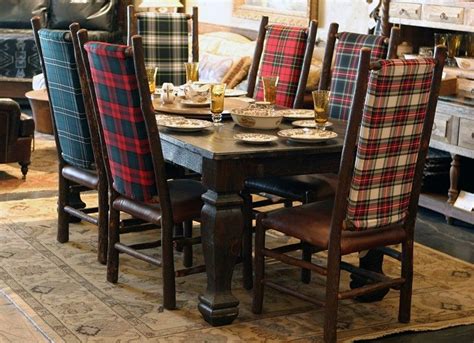 Love The Assortment Of Tartan Chairs 5 Fall Decorating Tips From