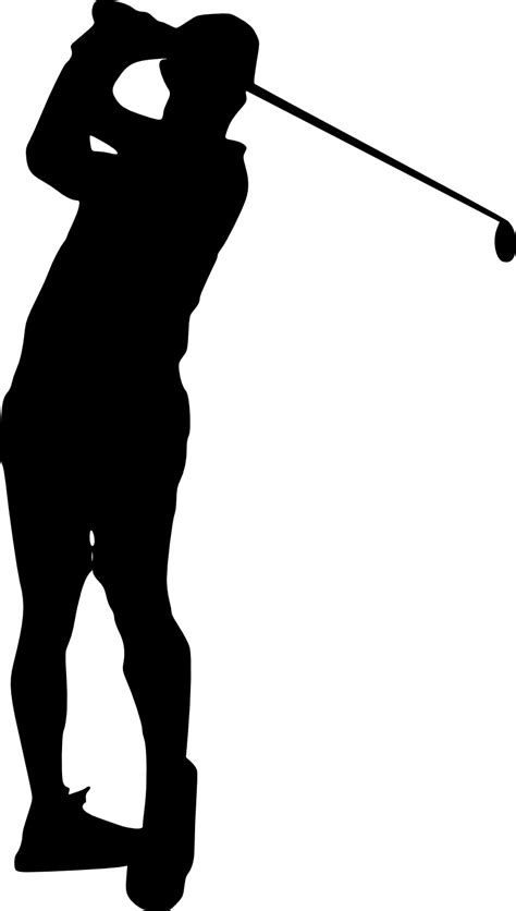 10 Golfer Silhouette Png Transparent