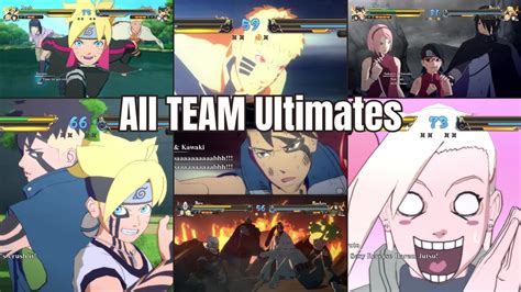 All Team Ultimate Jutsus Naruto X Boruto Storm Connections YouTube