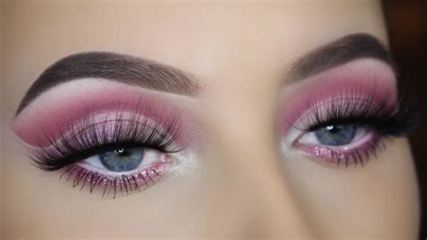 Pink Cut Crease Eye Makeup Tutorial Youtube
