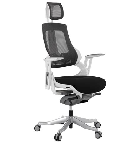 Grand fauteuil de bureau modèle boston tissu, résistant jusqu'à 150kg ! Fauteuil de bureau ergonomique TEKNIK design en tissu noir