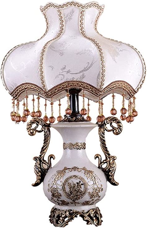Zzyff European Style Table Lamp Creative Imitation Ceramic Bedside