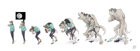 Megumi Werewolf Transformation Sequence By Pakeet On Deviantart Werewolf Female Werewolves