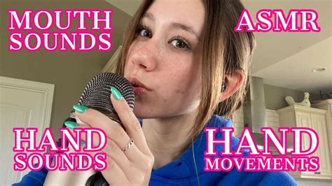 asmr mouth sounds hand sounds hand movements and whispers youtube