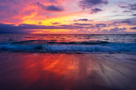 Sunset Ocean Seascape Wave Stock Image Image Of Sunrise 231170235