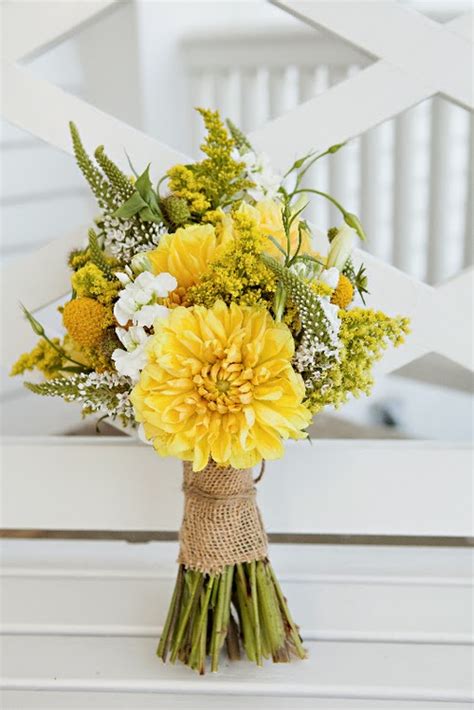 Wedding bouquets with red and yellow flowers. Lovely Yellow Wedding Bouquets and Centerpieces | Wedding ...