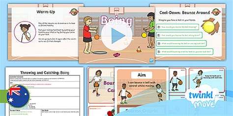 move pe year 2 throwing and catching lesson 2 boing