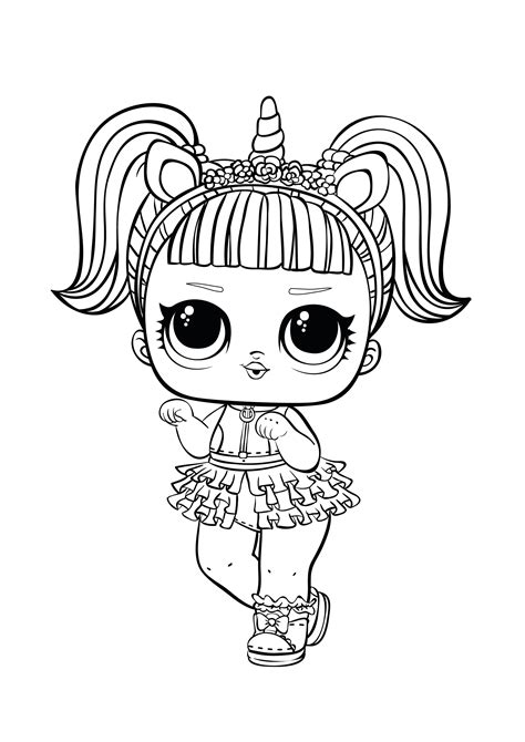 Lol Dolls Printable Coloring Pages Printable World Holiday