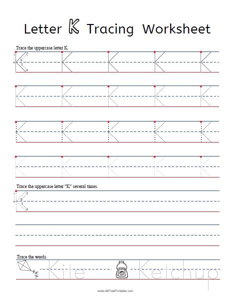 Tracing The Letter K K K5 Learning Find The Letter K Worksheet All