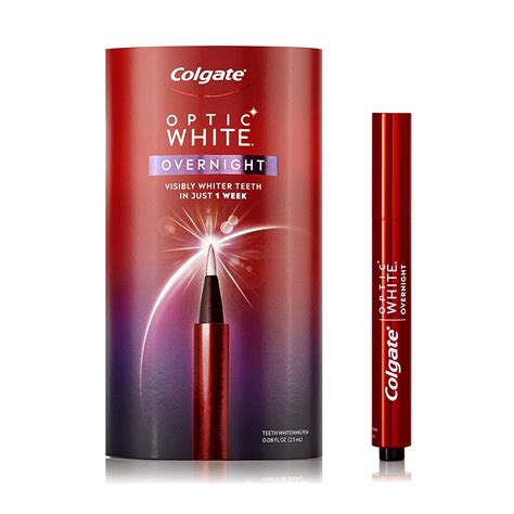 Colgate Optic White Overnight Teeth Gentle Teeth Stain Remover To