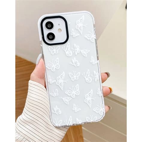 White Butterflies Phone Case For Iphone X Xs Xr 11 11 Etsy