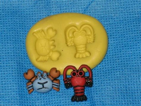crab and lobster mold silicone 930 cake chocolate resin sugarcraft ebay polymer clay crafts