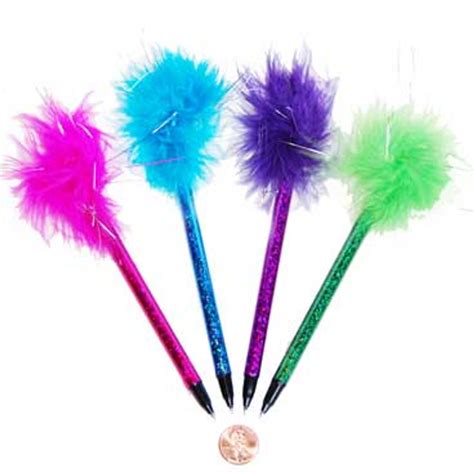 Neon Marabou Pen Cool Pens For Girls