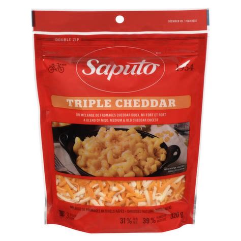 Saputo Shredded Cheese Triple Cheddar
