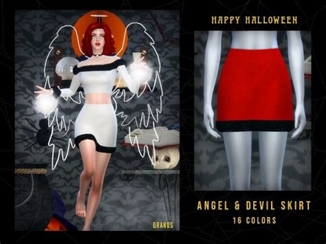 Angel And Devil Skirt By Oranostr At Tsr Sims 4 Updates