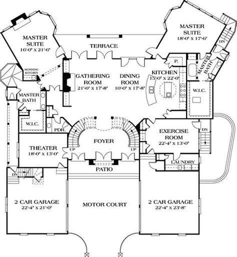 Homes built from 2 bedroom house plans are more popular than you might think. Luxury Ranch Style House Plans with Two Master Suites ...