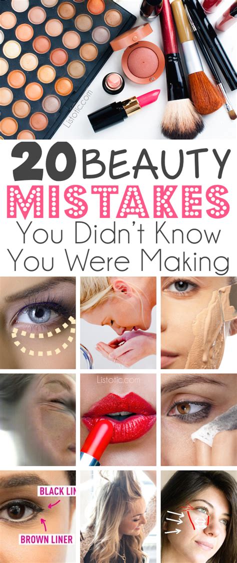 20 Beauty Mistakes You Didnt Know You Were Making Beauty Mistakes