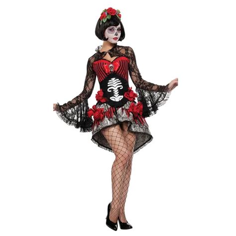 Adult Skeleton Ghost Zombie Bride Halloween Womens Horror Fancy Dress Sexy Women Halloween