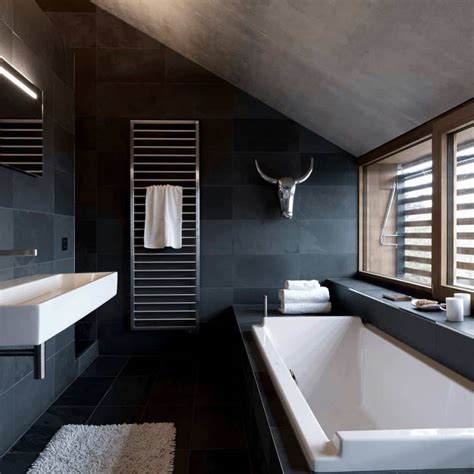 28 Exquisite Black Bathroom Design Ideas