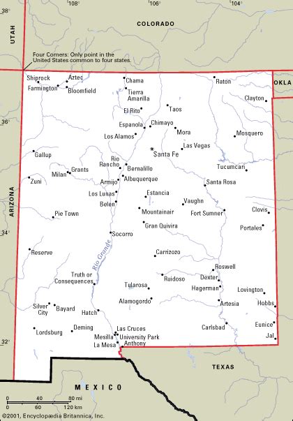 Detailed road map of new mexico, with slightly larger print size than competing new mexico maps. Our Home in the Southwest