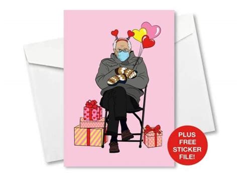 Back to general valentine's day. Bernie Sanders Valentine's Cards on Sale! You will Love These!