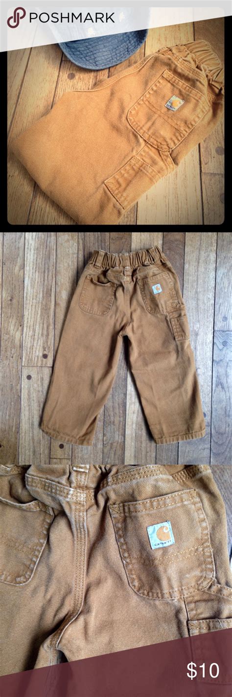 Carhartt men's wash twill dungaree. Carhartt brown cotton toddler dungaree pants | Cotton ...
