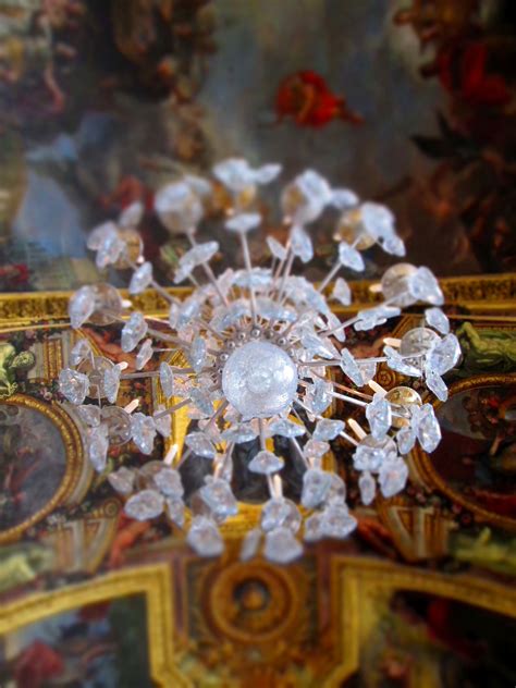 Chandelier In The Hall Of Mirrors At The Palace Of Versailles Hall Of
