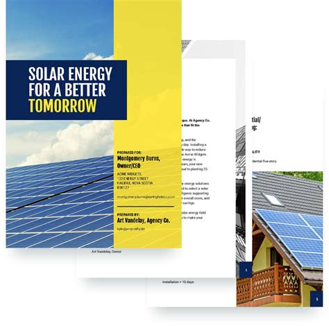 Solar Proposal Template Proposify Free Trial
