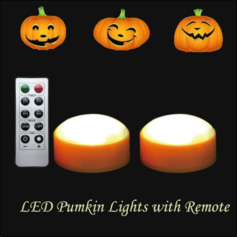 Halloween Led Pumpkin Lights Battery Operated Orange Pumpkin Lights