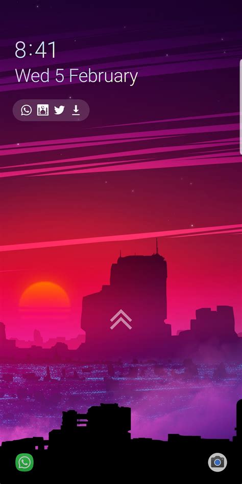 Just Noticed An Arrow On My Lock Screen Rgalaxys9