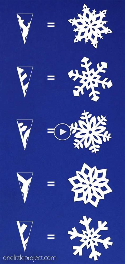 How To Make Paper Snowflakes One Little Project In 2020 Paper