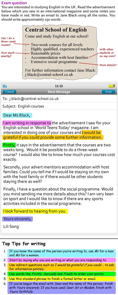Contoh Email English Spm  1  Heisuke Andou