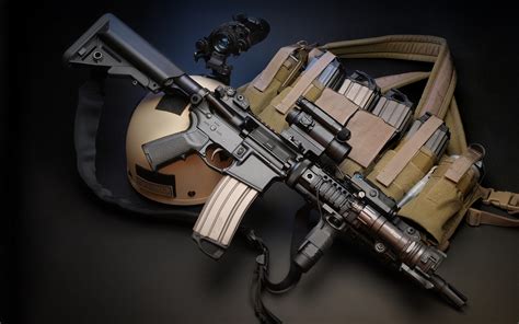 Assault Rifle Rifles M4 Weapon Gun Military Police F Wallpaper