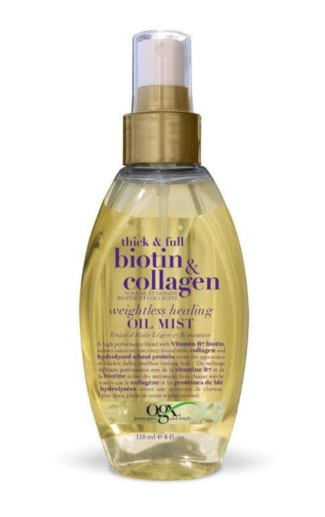 Ogx Thick And Full Biotin And Collagen Weightless Healing Oil Mist 118ml