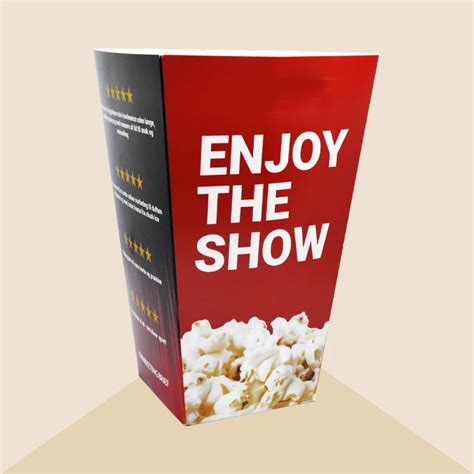 Custom Popcorn Boxes With Your Logo Tuck Box Packaging