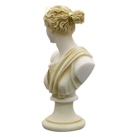 ARTEMIS DIANA Bust Head Greek Roman Goddess Statue Handmade Sculpture In Cm Greek