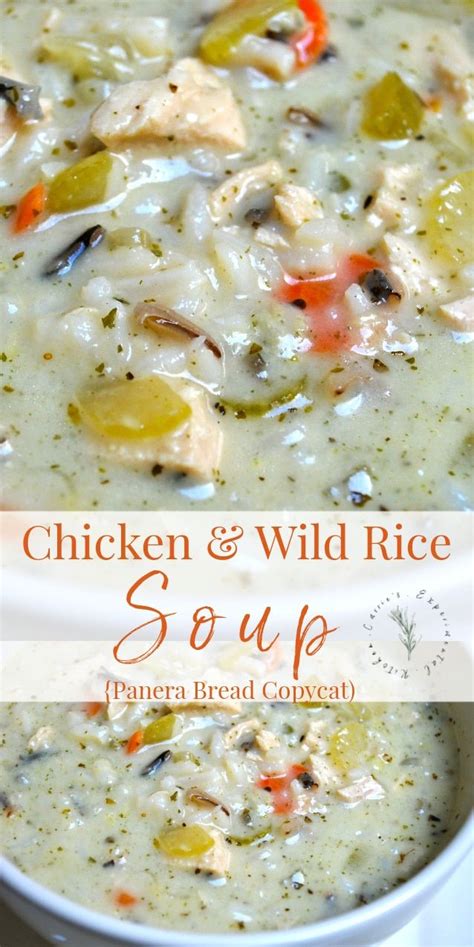 Bring to a boil, then stir in rice. Chicken & Wild Rice Soup (Panera Copycat) | Recipe ...