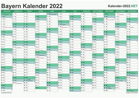 Gesetzliche feiertage in bayern 2022. Kalender 2022 Bayern
